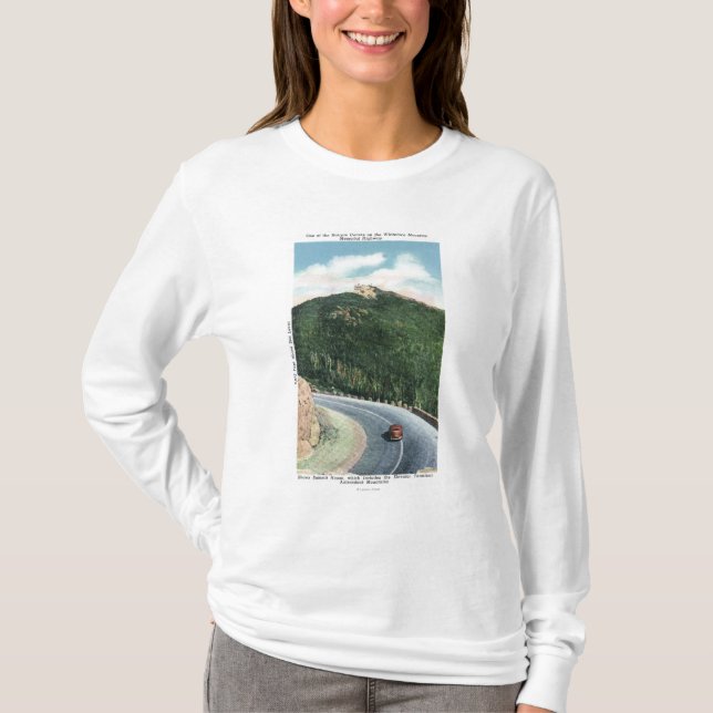 View of a Hairpin Curve on the Memorial Hwy T-Shirt (Front)