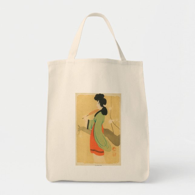 View of a Japanese Woman in ParisParis, France Tote Bag (Front)
