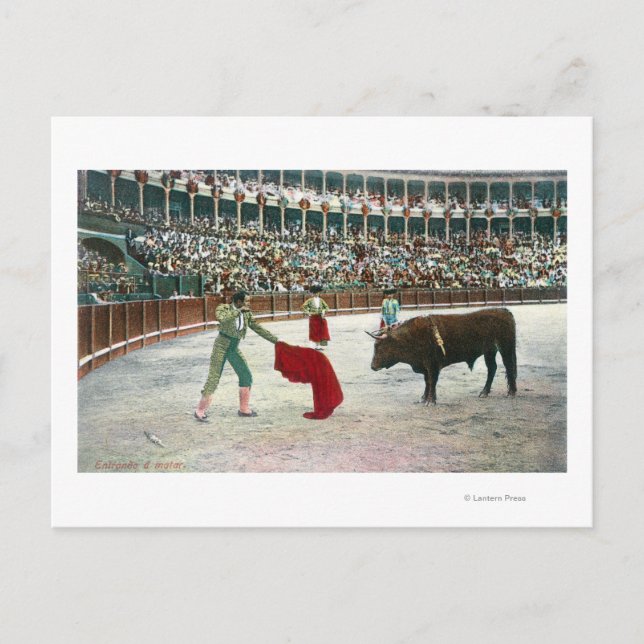 View of a Matador About to Slay the BullSpain Postcard (Front)