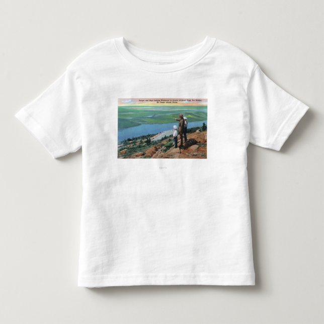 View of a Park Ranger and Boys Looking West Toddler T-shirt (Front)