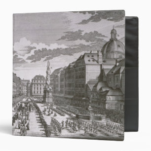 View of a procession in the Graben 3 Ring Binder