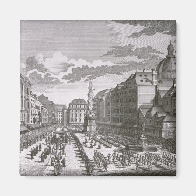 View of a procession in the Graben Magnet (Front)