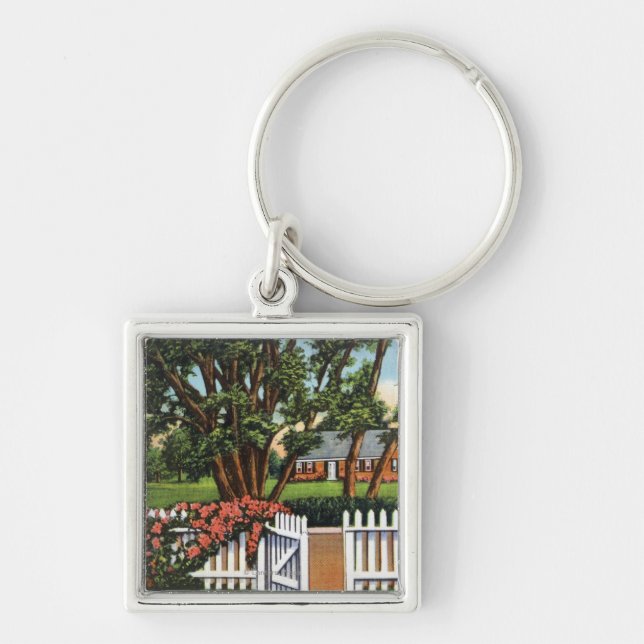View of a Quaint Residence Keychain (Front)