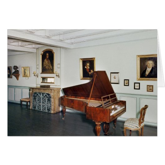 View of a room with a grand piano cards (Front Horizontal)