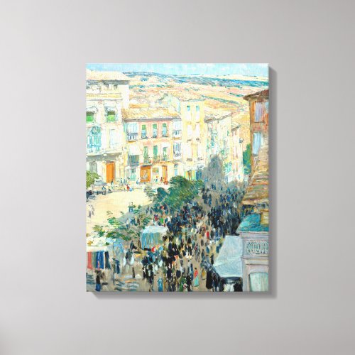 View of a Southern French City by Childe Hassam Canvas Print