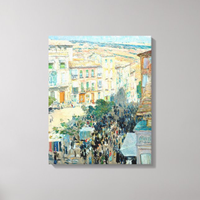View of a Southern French City by Childe Hassam Canvas Print (Front)