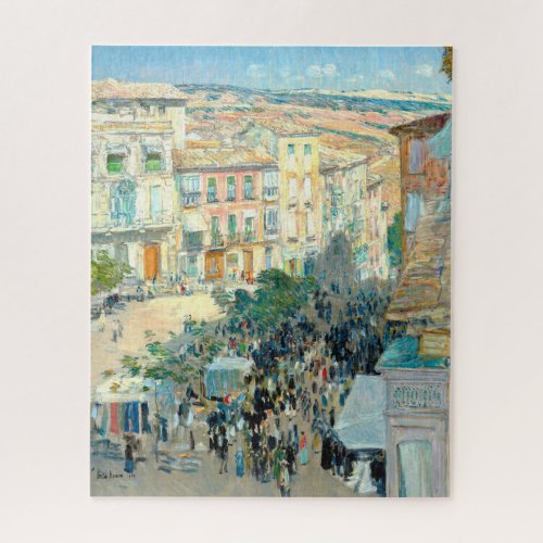 View of a Southern French City by Childe Hassam Jigsaw Puzzle