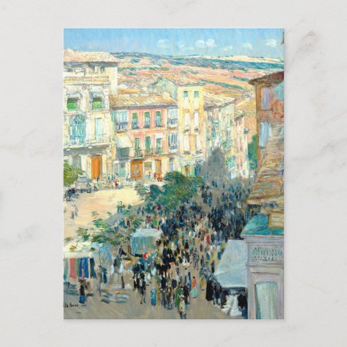 View of a Southern French City by Childe Hassam Postcard