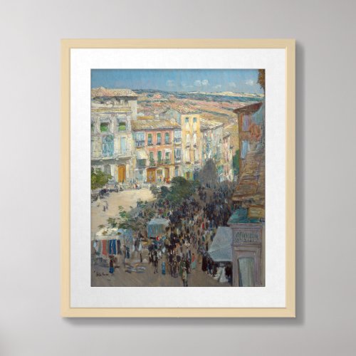View of a Southern French City  Childe Hassam Framed Art