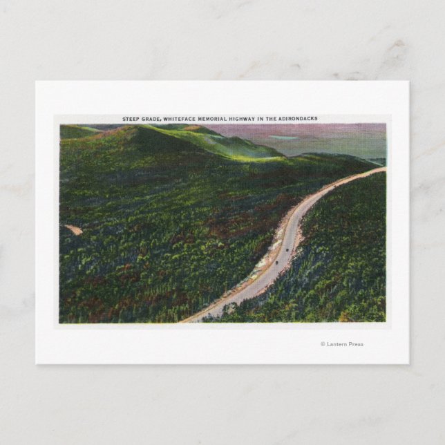 View of a Steep Grade on Memorial Hwy Postcard (Front)