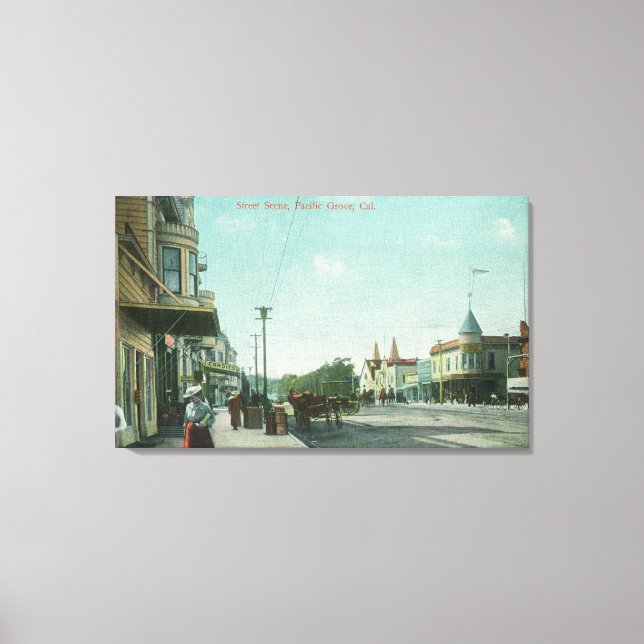 View of a Street ScenePacific Grove, CA Canvas Print (Front)