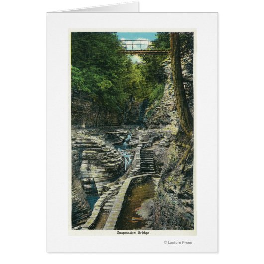 View of a Suspension Bridge Cards (Front)