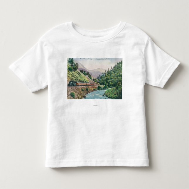 View of a Train going to Yosemite Valley Toddler T-shirt (Front)