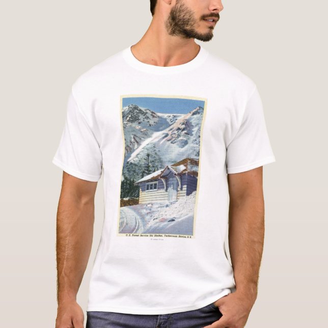 View of a US Forest Service Ski Shelter T-Shirt (Front)