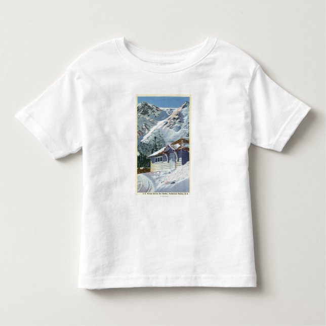 View of a US Forest Service Ski Shelter Toddler T-shirt (Front)