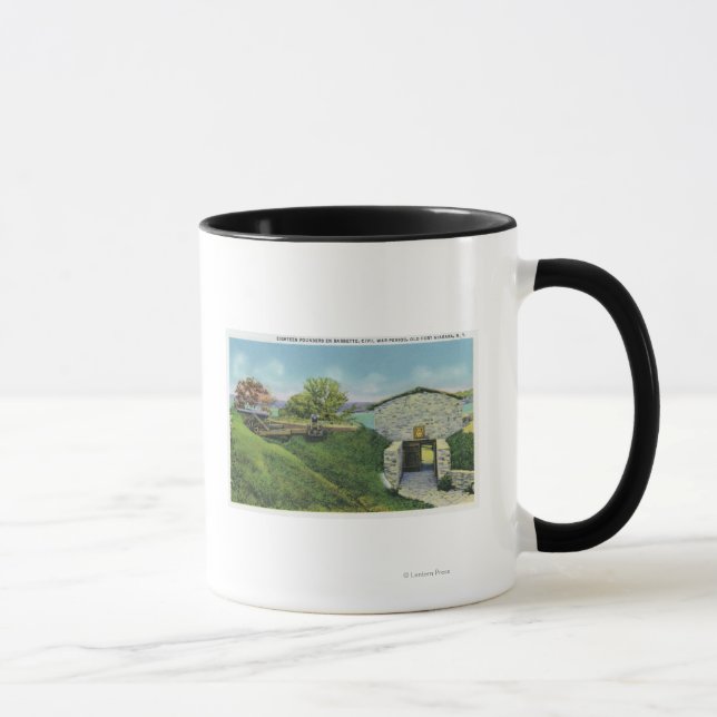 View of Adjutant Quarters in Old French Castle Mug (Right)