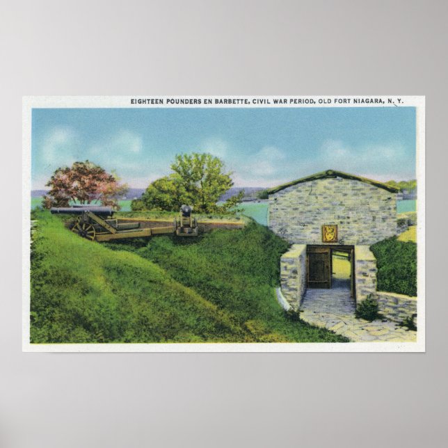 View of Adjutant Quarters in Old French Castle Poster (Front)