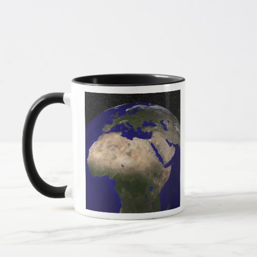 View of Africa Europe the Middle East and In Mug