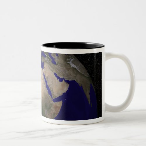 View of Africa Europe the Middle East and In Two_Tone Coffee Mug