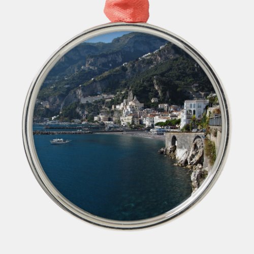 View of Amalfi coast Metal Ornament