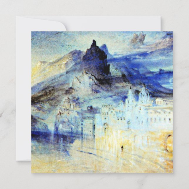View of Amalfi, fine art painting  Card (Front)
