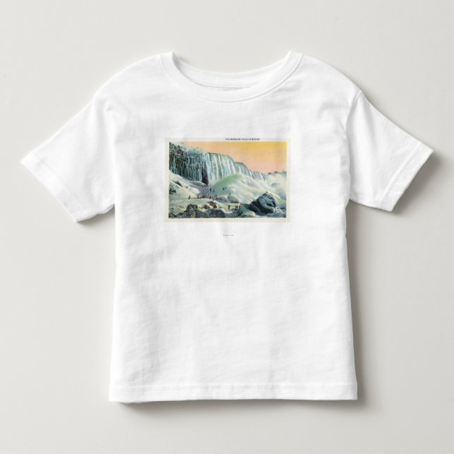 View of American Falls in Winter # 2 Toddler T-shirt (Front)