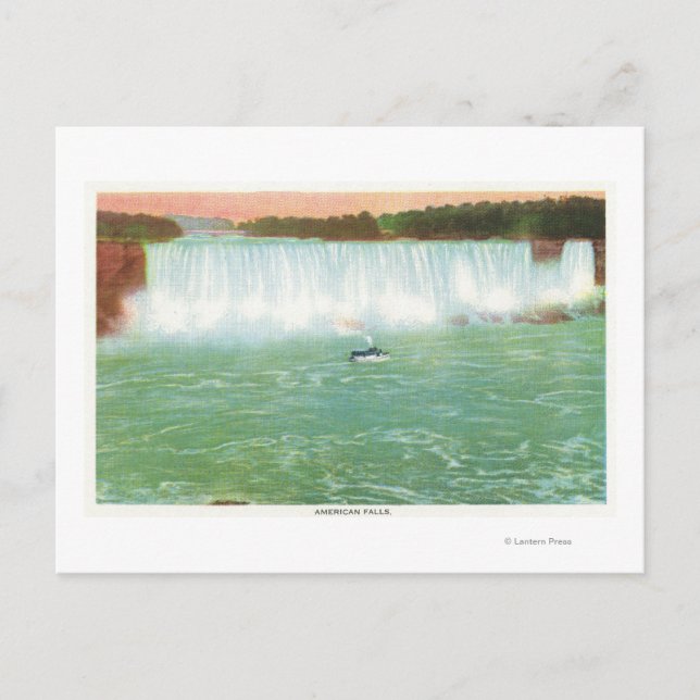 View of American Falls Postcard (Front)