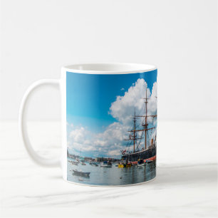 View of an historic Victorian armoured frigate bat Coffee Mug
