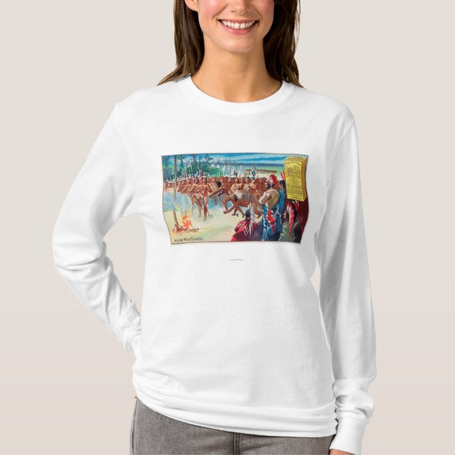 View of an Indian Dance, Maizena Product Ad T-Shirt (Front)
