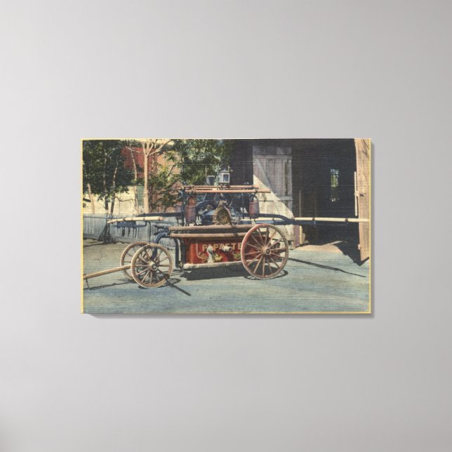 View of an "Old Papeete" Engine Canvas Print (Front)