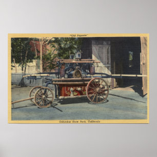 View of an "Old Papeete" Engine Poster