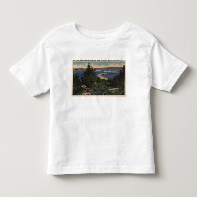 View of Aquatic Park Promenade & Pier Toddler T-shirt (Front)