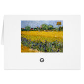 View of Arles with Irises Vincent van Gogh paint Cards (Back Horizontal)