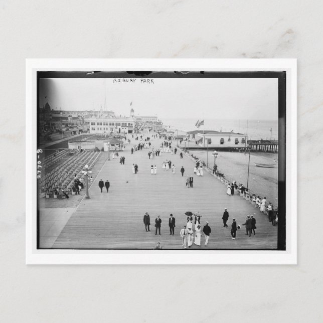 View of Asbury Park NJ c1910 Vintage Postcard (Front)