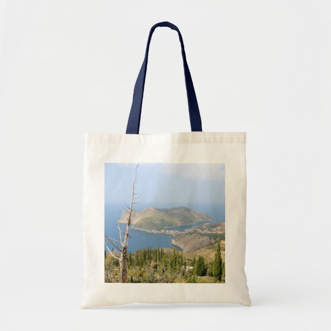 View of Assos (Kefalonia) Tote Bag (Front)
