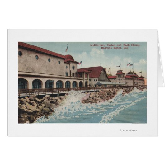 View of Auditorium, Casino, & Bath House Cards (Front Horizontal)