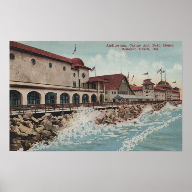 View of Auditorium, Casino, & Bath House Poster (Front)