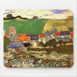 View of Auvers by Van Gogh Mouse Pad