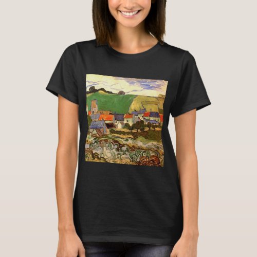 View of Auvers by Vincent van Gogh T_Shirt
