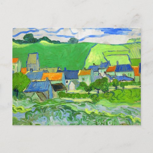 View of Auvers Van Gogh Fine Art Postcard