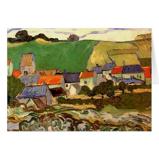 View of Auvers Vincent van Gogh Cards (Front Horizontal)