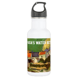 View of Auvers, Vincent van Gogh. personal water b Bottle