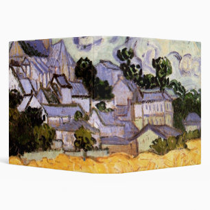 View of Auvers with Church by Vincent van Gogh 3 Ring Binder