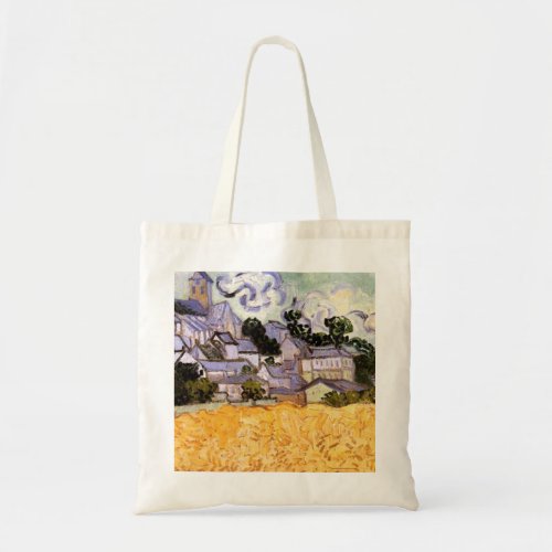 View of Auvers with Church by Vincent van Gogh Tote Bag