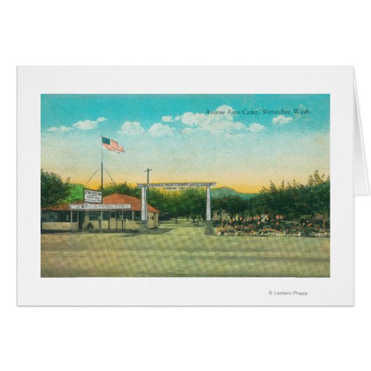View of Avenue Auto Camp Entrance Cards (Front Horizontal)