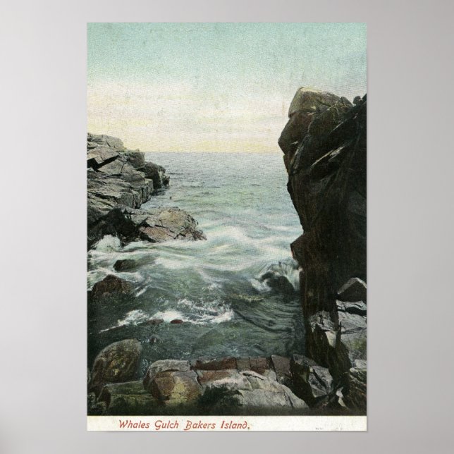 View of Bakers Island, Whales Gulch Poster (Front)