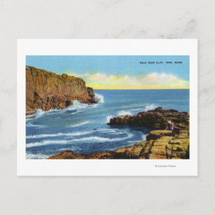 View of Bald Head Cliff at York Beach Postcard