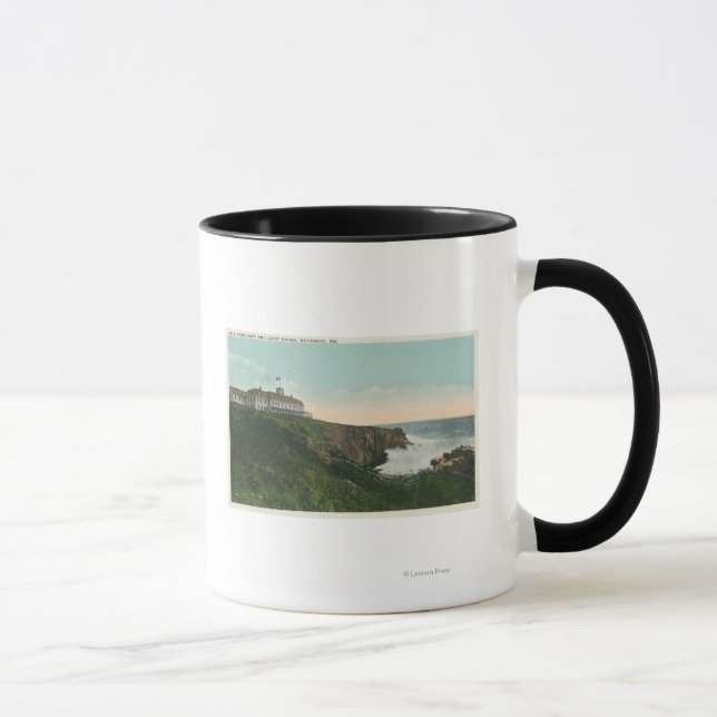 View of Bald Head Cliff & Exterior of Cliff Hous Mug (Right)