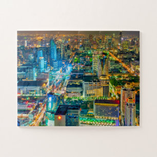 View of Bangkok at night Jigsaw Puzzle