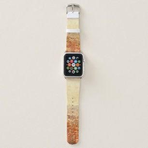 View of Barcelona in grunge and retro style. barce Apple Watch Band